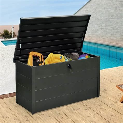 50 in steel box outdoor|outdoor storage box deck.